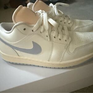 Nike Women’s Sneakers White with Light Blue Swoosh